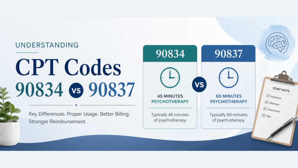 Understanding 90834 vs 90837